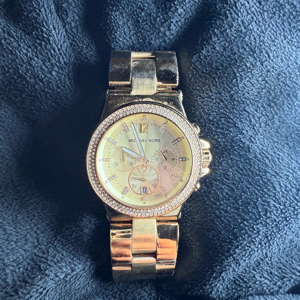 Michael Kors Gold Chronograph Watch
